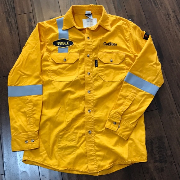 Vintage Other - Vintage Reflective Flame Resistant Work Shirt
